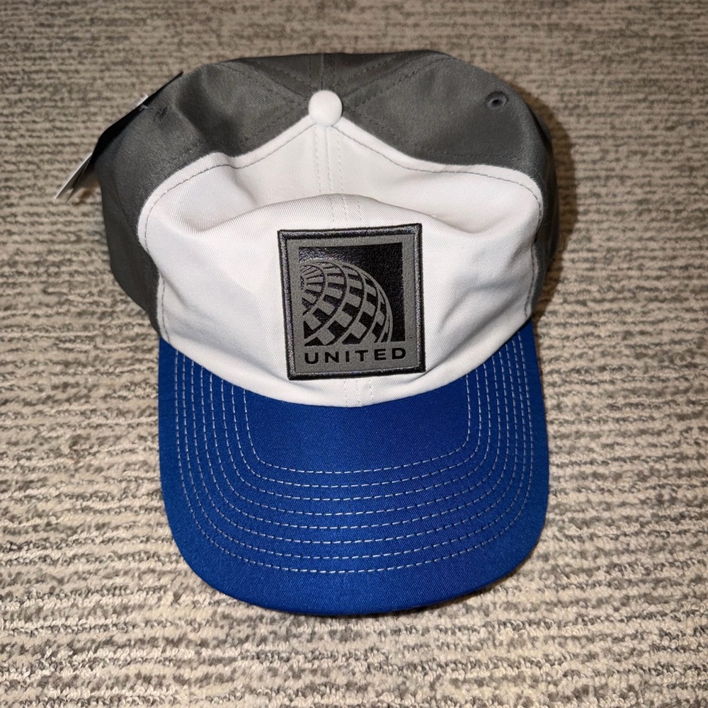 United Logo Hat in Blue, White, and Gray